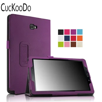 CucKooDo 100vnt/daug Folio Slim Fit PU Odos Smart Case Cover Su Auto Pažadinti/Miego Samsung Tab 10,1-Colių su S Pen P580