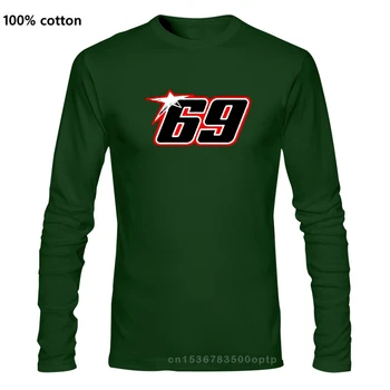 Custom ilgomis rankovėmis Draugu 1981 Nicky Haydenas 69 Tees Marškinėliai Vyrams Kvailai Šalis Undershirt Tshirts