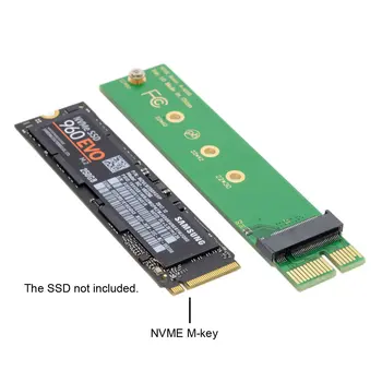 CY PCIe PCI-E 3.0 1x x1 kad NGFF M-key M klavišą M. 2 NVME AHCI SSD Vertikalus Adapteris XP941 SM951 PM951 960 EVO SSD