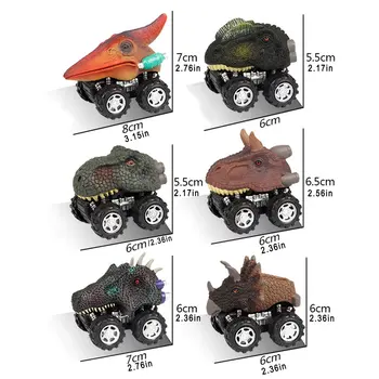 Dinozaurų Automobilių Žaislas Modeliavimas Dinozaurų Dideli Padangų Varantys Traukti Atgal, Automobilių Triceratopsas Žaislai, Edukaciniai Žaislai, Berniukas, Mergaitė, Kūrybos Dovana