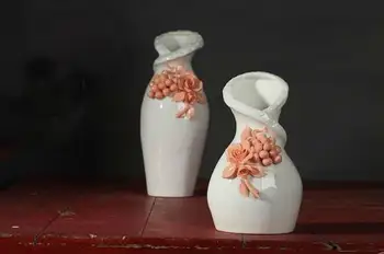 Dizaino keraminių Žiupsnelis gėlių kūrybos sutartis gėlių vaza puodą namų dekoro vaikų kambario dekoravimo, rankdarbių porceliano statulėlės