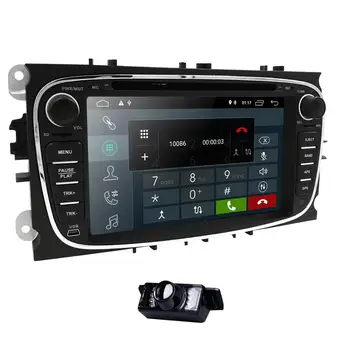DSP IPS EKRANAS 2G 16G android 9.0 2 din Automobilio multimedijos Grotuvo FORD FOCUS, Mondeo, S-MAX, C-MAX, Galaxy kuga GPS stereo