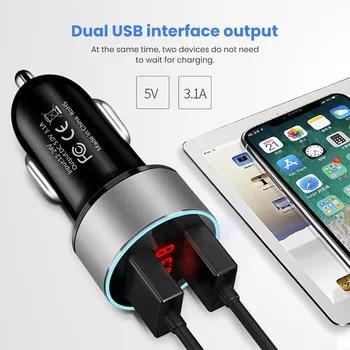 Dual USB 3.1 Greitai Įkrauti Automobilių-Telefono įkroviklį, Įkroviklio Adapterį Audi visos serijos Q3 Q5 SQ5 Q7 A1 A3 S3, A4, A4L A6L A7 S6 S7 A8