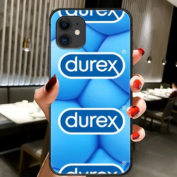 Durex Telefono Padengti Korpuso IPhone 5 5s se 2 6 6s 7 8 12 Mini Plus X XS XR 11 PRO MAX black Atgal Soft Shell Gana