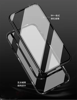 Dvipusė Magnetinė 360 Visiškai Apsaugoti Atveju Xiaomi Redmi 8 Grūdintas Stiklas, Galinio Dangtelio Xiaomi Redmi 8A Redmi 8 Byloje
