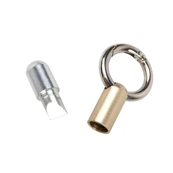 EDC Maža Pjovimo Įrankis Mini Užtrauktukas Keychain Kūrybos Sulankstomas Peilis Pakabukas Artefaktas Sharp Multi-funkcija Nešiojamų Medžioklės Peilis