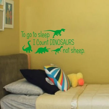 Eiti Miegoti, Tikiuosi Dinozaurai Animacinių Filmų Citata Vinilo Sienos Meno, Lipdukas, Vaikų, Miegamojo Puošimas