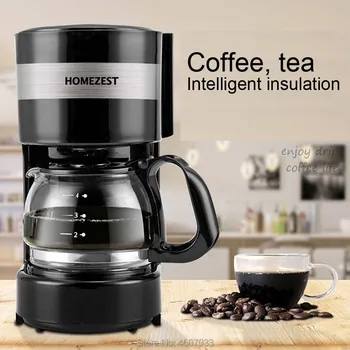 Elektros Lašinamas Kavos virimo aparatas buitinių kavos aparatas Nešiojamas automatinis lašinamas kavos ir arbatos Amerikos kavos aparatas, 220V