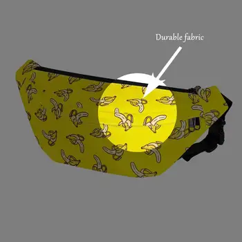 ELVISWORDS Cool 3D Arklių Spausdinti Juosmens krepšys Vyras Moteris 2020 Mados Bananų Maišelį Atsitiktinis Funkcinis 