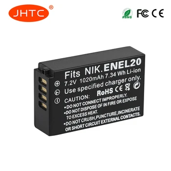 EN-EL20 LT EL20 ENEL20 Bateriją 1020mAh už NIKON 1 J1 J2 j3 skyrius S1 AW1 Coolpix A PM006 FOTOAPARATO S S1 Bateria en-el20
