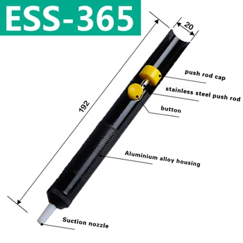 ESS-365 Siurbimo Alavo Lydmetalis Atžalų Desoldering Ginklą lituoklio Pen Rankiniai Įrankiai Desoldering Siurblys