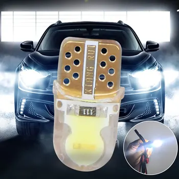Gamyklos kaina 12V auto T10 Led lempos lemputė LED 2 COB silicio automobilių licenciją plokštelės šviesos super šviesus ruožtu šoninis apšvietimas