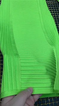 Garsenybių Moterų Suknelė Moterų Suknelės ilgomis Rankovėmis Midi Fluorescencinė Žalia Viskozė Tvarstis Naktinis Klubas Šalis Suknelė Vestido