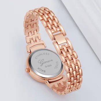 GINAVE prekės ženklo Europos ir Amerikos nauji moteriški laikrodžiai mados atsitiktinis verslo ponios žiūrėti lydinio dirželis abėcėlė kvarco žiūrėti