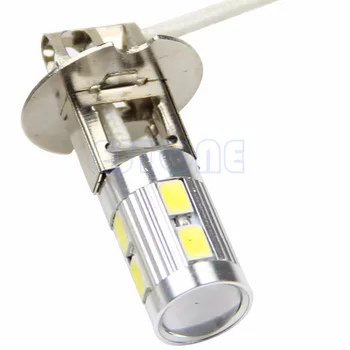 H3 Baltas 10 LED 5630 SMD LED Automobilių Auto Lemputės Uodega Įjungti Rūko Važiavimo Šviesos Aukštos Pluošto