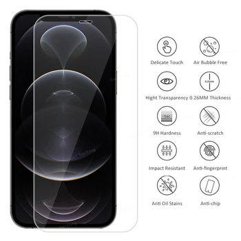 HD Clear Screen Protector, iPhone 12 Pro Max Grūdintas Stiklas iPhone 12 Mini 12 