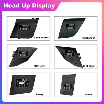 Head Up Display HUD Toyota Land Cruiser/HighLander/CHR/Camry/Prado Automobilių Elektronikos Priedai Signalizacijos Sistemos