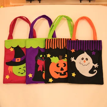 Helovinas dekoracijas, animacinių filmų moliūgų ragana neaustinis audinys dovanų maišelis vaikų šalis lino saldainių maišelį gimtadienio dekoracijos