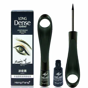 Hengfang skystas akių kontūro pieštukas kietas juodos spalvos vandeniui ilgalaikis finge žiedas dizaino, matiniu tatuiruotės akių kontūro gelis AM081