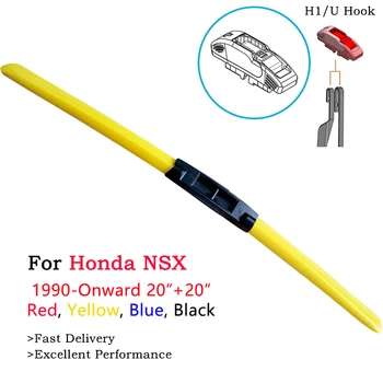 HESITE Premium Universalūs Valytuvai Honda NSX 1991 Tolimesnio Raudona Mėlyna Juoda Geltona Spalvinga Hibridas Priekinio stiklo Valytuvai 20 Colių