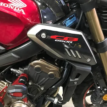 Honda CB650R kūno pusėje lipdukas CB 650R 2019 2020 naujas motociklo vandeniui 3D pluošto, anglies pluošto atspindintis šrifto apsauga