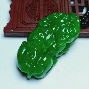 Jade Birmos jade jade jade jade visiškai žalia drąsus grandinės granulių pakabukas jade karoliai geležies jade dragon megztinis grandinės aukštas