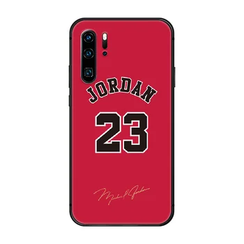 James Michael Jordan Kario kobe Telefono Padengti Korpuso Huawei P8 P9 P10 P20 30 P40 Lite Pro Plus smart Z 2019 juoda buferio