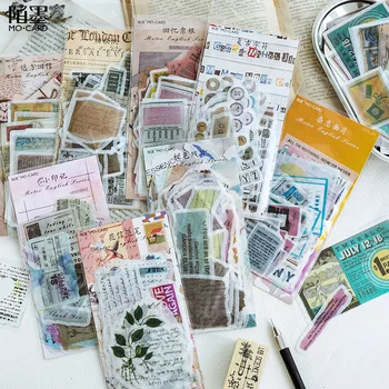 Japonijos Dienoraštis Kalendorius Dekoratyvinis Etiketės Derliaus Senus Dokumentus Darbotvarkės Užsakymą Mielas Lipdukai, Lipdukai, Kanceliarinės Prekės Dribsnių Scrapbooking