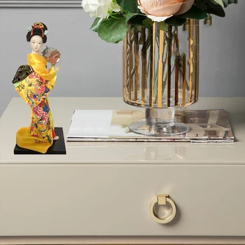 Japonijos Puikus Geiša Figūrėlės Lėlės su Gražus Kimono Naujas Namas Biuro Apdailos Miniatiūros Gimtadienio Dovana