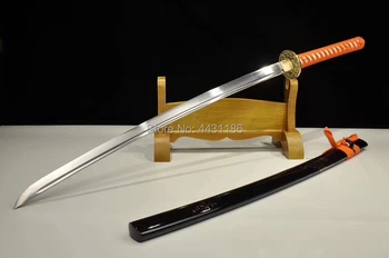 Japonijos Samurajų Kardas Katana Didelis Anglies Plieno Aštriais Ašmenimis Nekilnojamojo Kardai Gražus Pharbitis nėra Tsuba Espadas Peilis