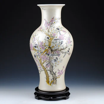 Jingdezhen keramikos vaza su pastelinių slidinėti šiuolaikinio gyvenimo kambario, apdailos, apdailos, Namų Baldai