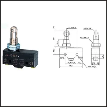Jungiklis kelionės ribinis jungiklis 24A Elektros Saugos Klavišą Susikabinti switch Compact Prewired Riba mikro jungiklis CM-1308X