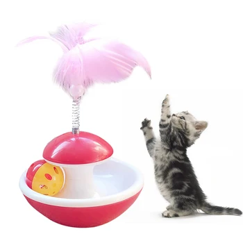 Juokingi Kačių Žaislai Elastinga Plunksnų Pavasario Varpas Interaktyvus Masažuoklis Žaislai Katė, Kačiukas Žaisti Katė Kibinimas Žaislas Naminių Kačių Produktas