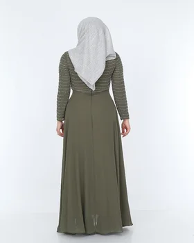 Kaftan Dubajus Abaja Turkija Femme arabų Hijab Musulmonų Mados Suknelė Vestidos de Noite Semper Bonitas Longo فستان لباس پوشیدن