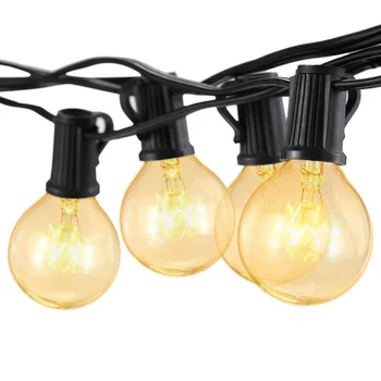 Kaitinimo String Light 2 Atsarginės Lemputės Galia 175W 25FT už Kiemo, Sodo Grupė Kalėdų, Vestuvių Papuošimai, juostelės šviesos