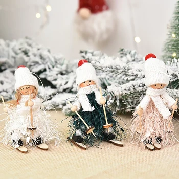 Kalėdų Angelas Medinės Lėlės Žaislas Kalėdų Eglutė Pakabukas Ornamentu Namų Puošybai