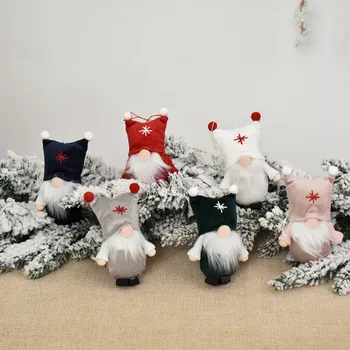 Kalėdų Gnome Santa Lėlės Apdailos Kabantys Papuošalai Atostogų Dekoracija Namuose Kalėdų Pakabučiai Lašas Papuošalų 1