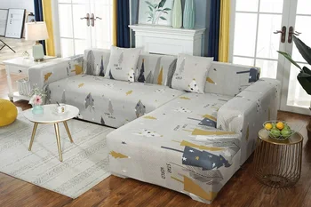 Kampas sofa apima kambarį Modernus tamprumo spandex užvalkalai, sofos rankšluostį sofos padengti L formos, reikia pirkti 2piece cubre sofa