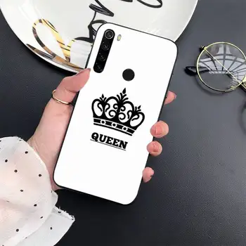 Karalius ir Karalienė Karūna Telefoną Atveju Xiaomi Redmi Pastaba 4 X 5 6 7 8 pro 6A