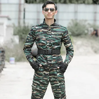 Karinę Uniformą Kovoti su Žalia Raina Camouflages Armijos Striukes+Krovinių Keptuvės Vyrų Taktinis CS Airsoft Darbo Drabužiai Didmeninė Vyras