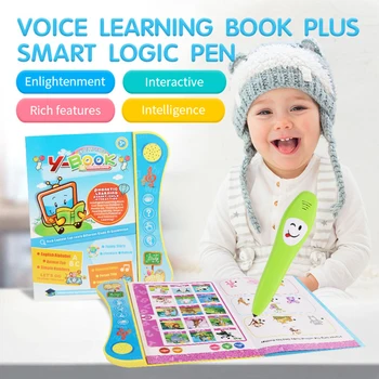 Karšto Smart Kalbame Knyga Vaikams Ankstyvo Mokymosi Plėtros Pasvirusi Mašina su Pen MVI-ing