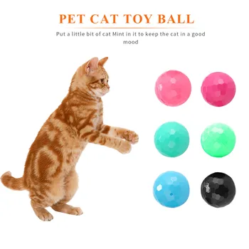 Kačiukas Mokymo Nulio Barška Kamuolys Katė Interaktyvus Pet Mesti Bell Žaislai, Namų ūkio Gyvūnų Kačių Pramogos