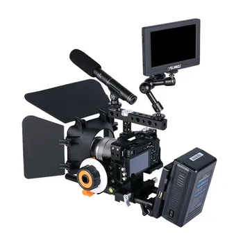 Kišeninis DSLR Fotoaparatas Narve Stabilizatorius Video Kamera Steadicam Stabilizatorius su Rankena Viršuje, Rankena Sony A6000/A6300/A6500