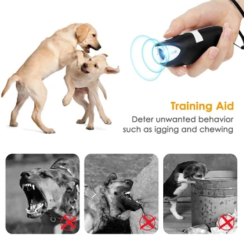 Kišeninis Šuo Atstumiantis, LED Infraraudonųjų spindulių, Ultragarso Šuo Atgrasymo 2 in 1 Šuns Elgesį Mokymo Prietaisas