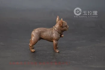 Kišenė (Wangcai. Šuniukas) Mažų Ornamentais Antikvariniai Bronzos Skulptūra