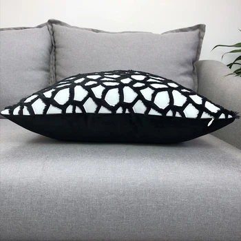 Kratinys aksomo audinio pliušinis iškilumo pagalvėlė padengti užvalkalas sofa klasikinio mesti pagalvės dangtelis atgal pagalvėlės, namų dekoro