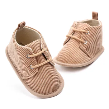 Kūdikių bateliai, sportiniai bateliai minkštos medvilnės šiltas Pliušinis neleidžiančioms slysti naujagimiui berniukų batai kūdikio lovelę batai