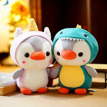 Kūrybinės transformacijos į Pingvinas pagalvę lėlės Pliušinis žaislas, lėlė Vaikų Kalėdų dovana Patraukti mašina lėlės