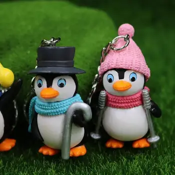 Kūrybos Mielas Pingvinas Keychain Pakabukas Mielas Gyvūnų Dovanų Maišelis Gimtadienio Amatų Pakabukas Žaislai Pakabukas Vaikams G7U9