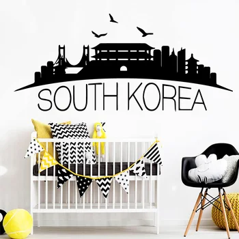 Kūrybos Pietų Korėja Atsparus Vandeniui Sienų Lipdukai Sienos Meno Dekoro Gyvenimo Kambario, Miegamasis Šiaurės Stiliaus Namų Puošybai